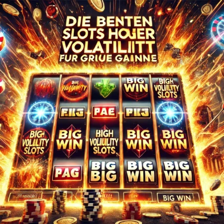 Die besten Slots mit hoher Volatilität für große Gewinne